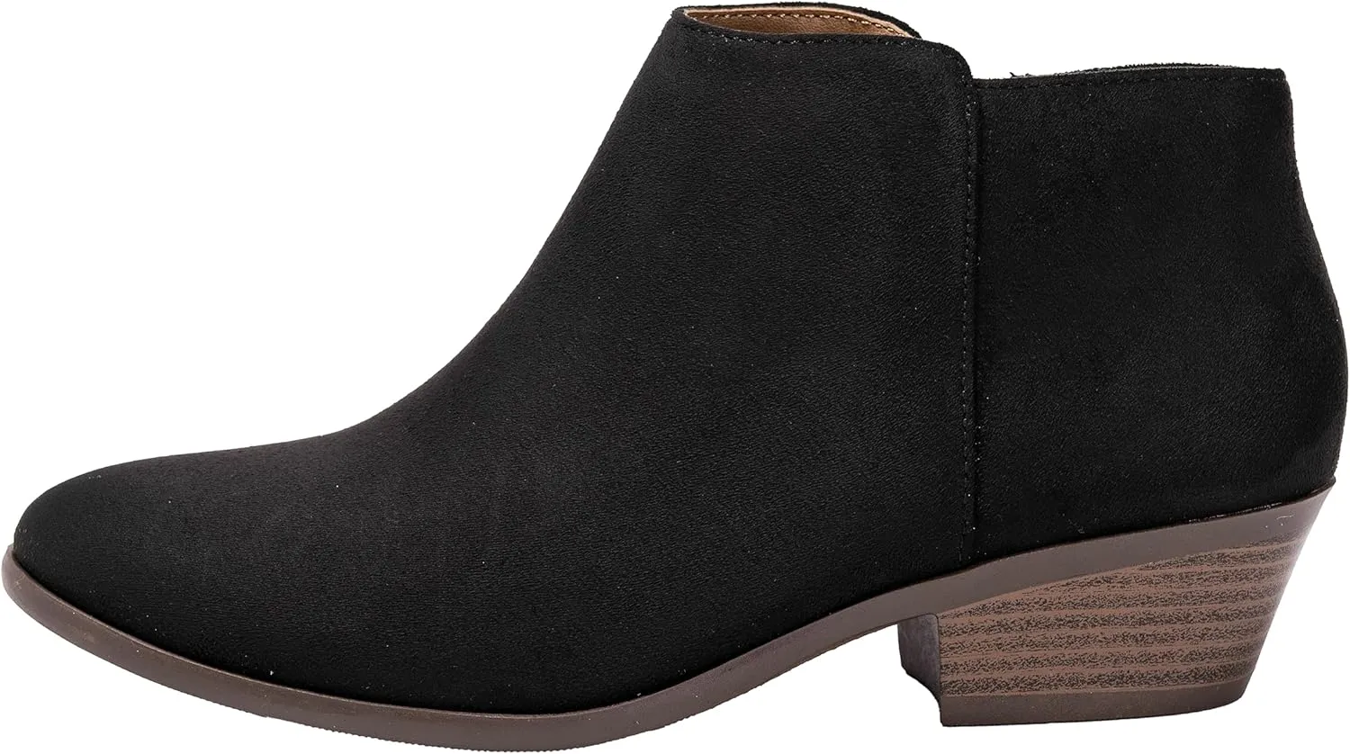 ~ TIFF ~ Women's Ankle Bootie Boot Low 1.5" Heel Side Zipper