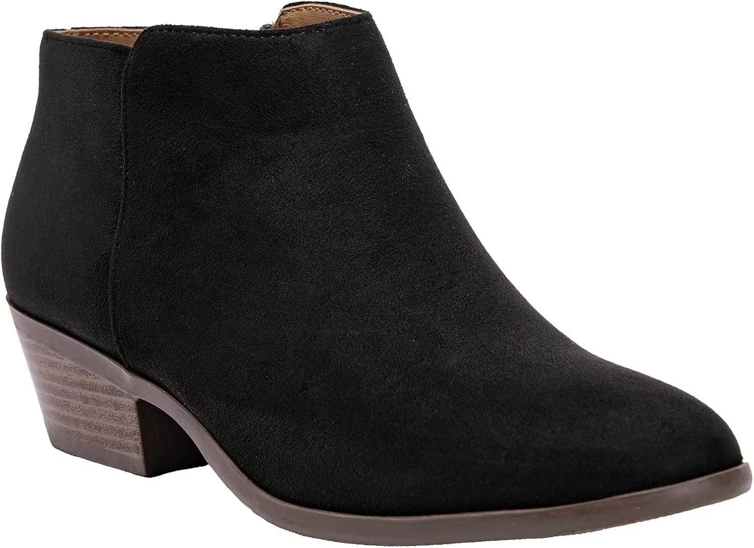 ~ TIFF ~ Women's Ankle Bootie Boot Low 1.5" Heel Side Zipper