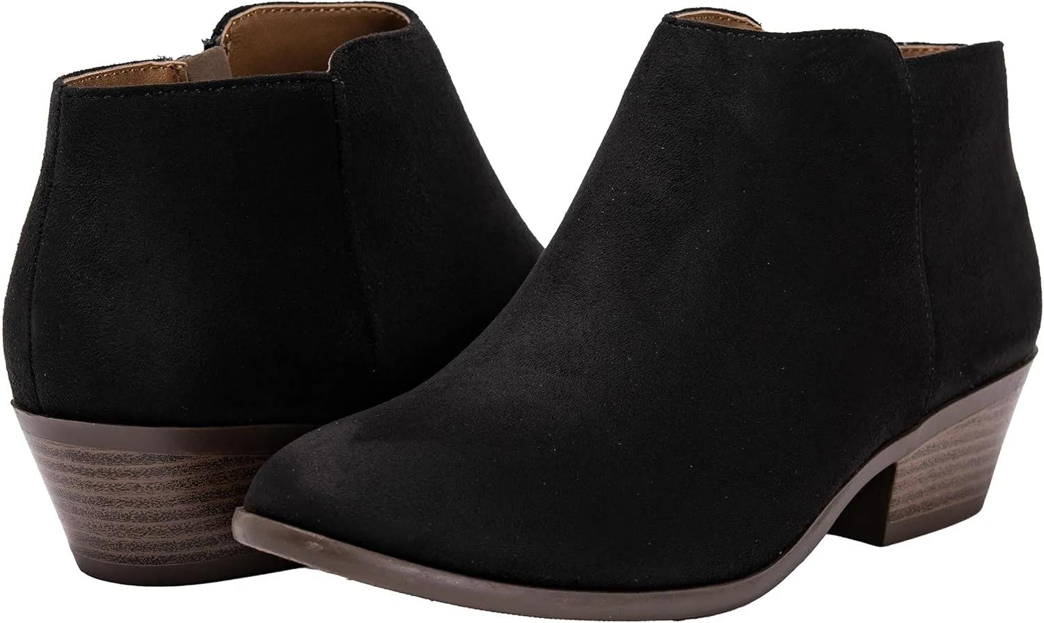 ~ TIFF ~ Women's Ankle Bootie Boot Low 1.5" Heel Side Zipper