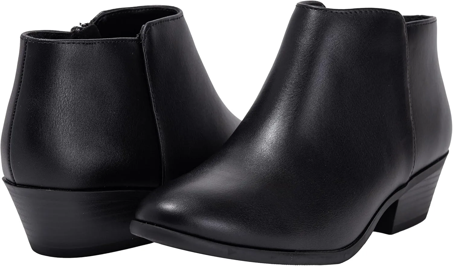 ~ TIFF ~ Women's Ankle Bootie Boot Low 1.5" Heel Side Zipper
