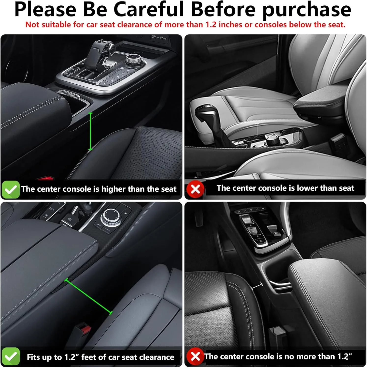 2 Packs Car Seat Gap Filler Organizer, Car Seat Organizer, Seat Gap Storage Box with Cup Holders for Drink, Car Leather Cup Holder Gap Bag Front Seat for Phone, Sunglasses,Keys(Left Right Side)