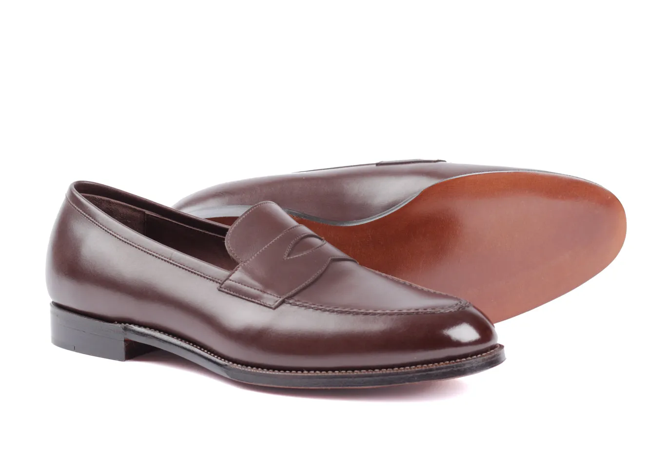 300 - Skinstitch Apron Loafer - Dark Brown
