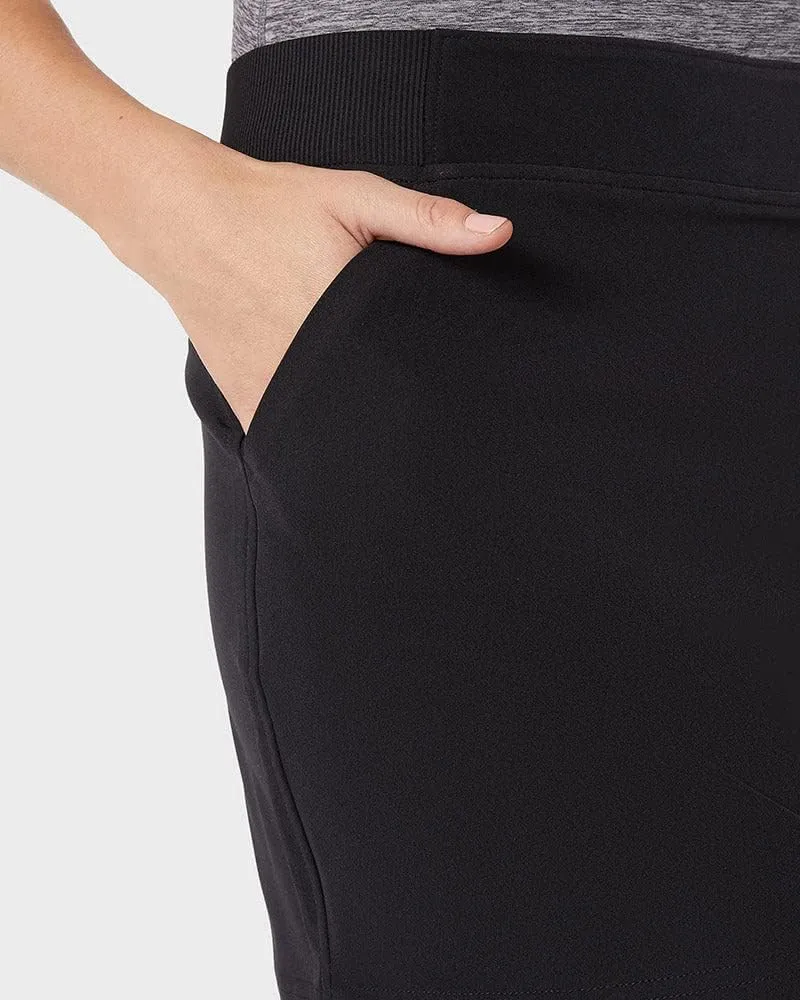 32 Degrees Cool Women's Stretch Woven Skort | Slip-On | Elastic Waistband | Office | Tennis | Golf