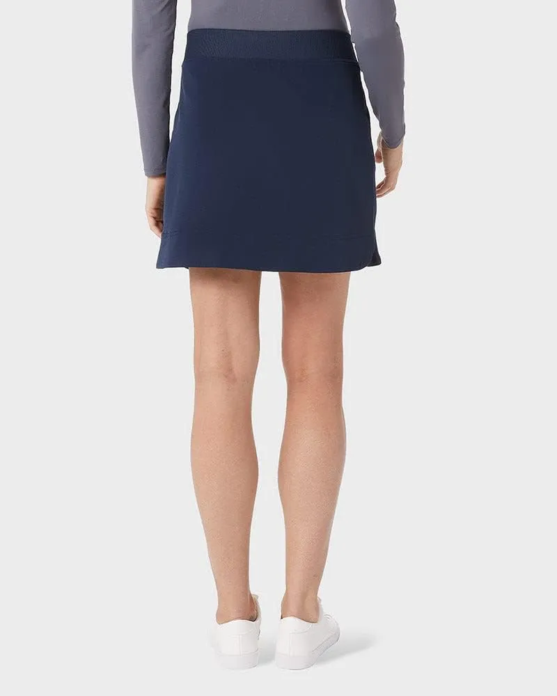 32 Degrees Cool Women's Stretch Woven Skort | Slip-On | Elastic Waistband | Office | Tennis | Golf