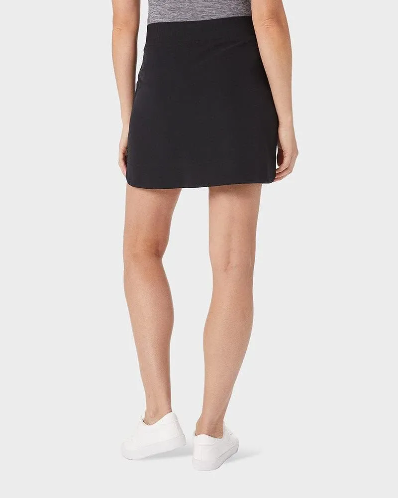 32 Degrees Cool Women's Stretch Woven Skort | Slip-On | Elastic Waistband | Office | Tennis | Golf