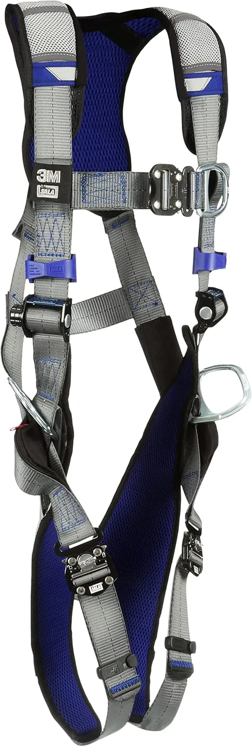 3M DBI-Sala ExoFit X200 Comfort Vest Climbing/Positioning Safety Harness 1402052, Large