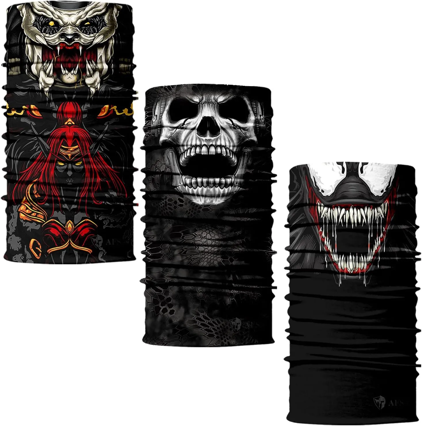 3PCS Cooling Neck Gaiter UV Sun Protection Face Cover Shield Bandanas Men Women Balaclava Headwear Magic Scarf
