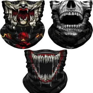 3PCS Cooling Neck Gaiter UV Sun Protection Face Cover Shield Bandanas Men Women Balaclava Headwear Magic Scarf