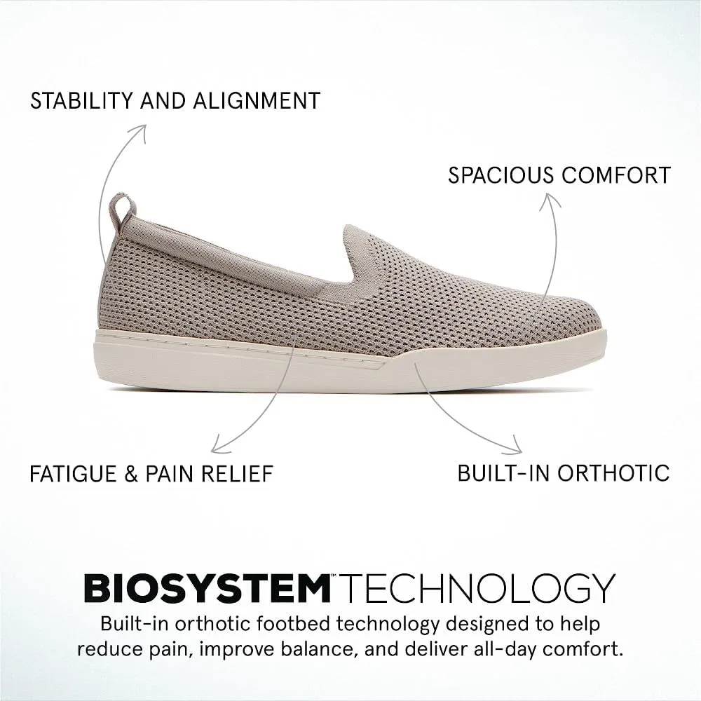 ABEO Women's Encore Knit Slip On Sneakers | Metatarsal Sneakers | Breathable Knit Slip On Sneakers | Womens Travel Sneakers | Built-in Metatarsal Pads