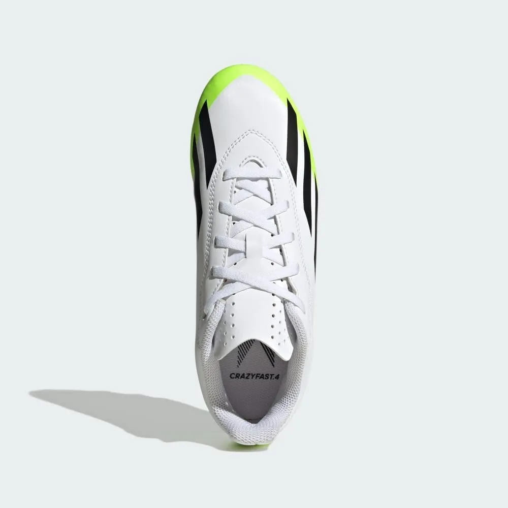 adidas Kids' Soccer X Crazyfast.4 Firm Ground (Little Big Kid) Sneaker