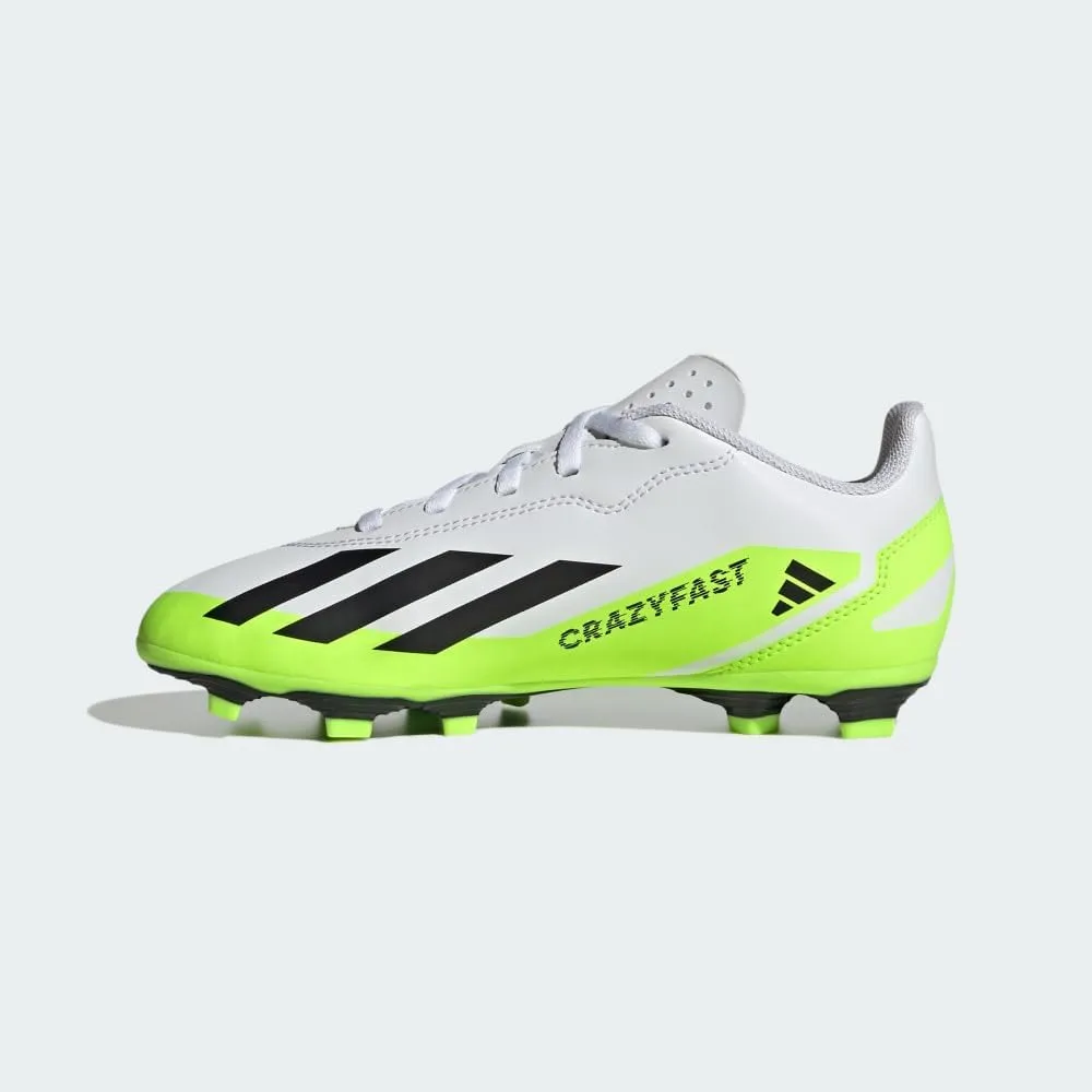 adidas Kids' Soccer X Crazyfast.4 Firm Ground (Little Big Kid) Sneaker