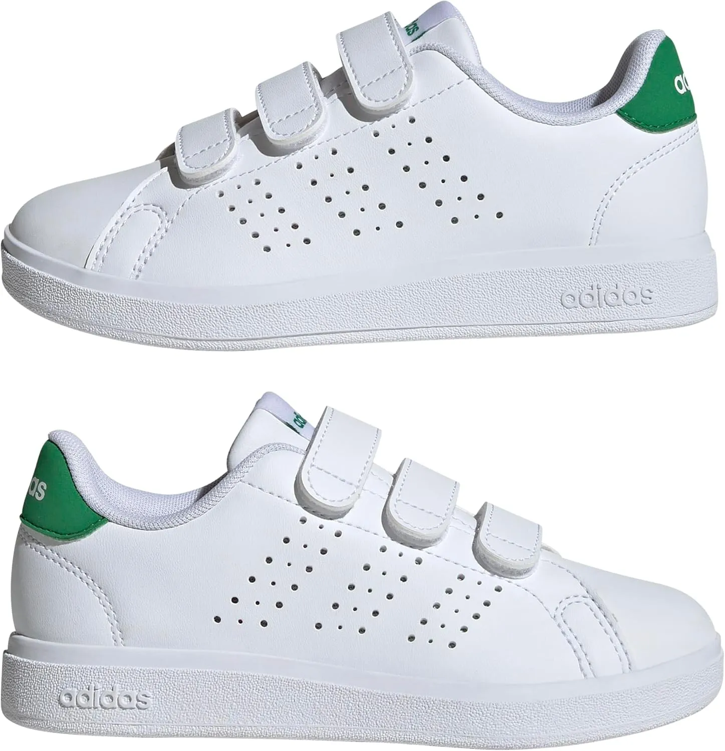 Adidas NLE01 Sneakers, Advan Court, Base 2.0, Kids, Boys, Girls, 6.7 - 8.5 inches (17 - 21.5 cm)