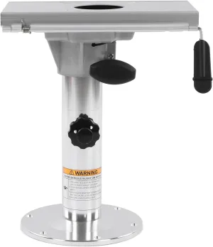 Adjustable Height SEAT Pedestal 360 Degree Swivel Lockable Slide Rail Boat Vehicle