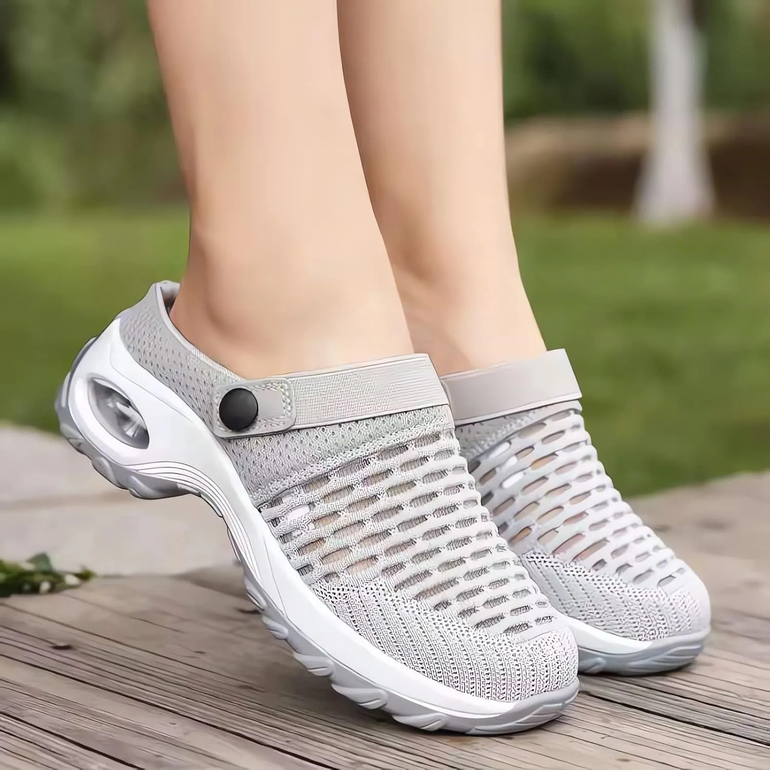 Air Cushion Orthopedic Slip on Shoes - 2023 New Air Cushion Slip-on Walking Shoes Orthopedic Diabetic Walking Shoes for Women Wide Width, Orthopedic Stretch Sandals Slippers for Women Arch Support