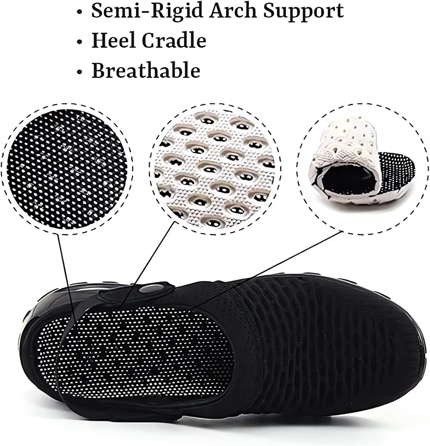 Air Cushion Orthopedic Slip on Shoes - 2023 New Air Cushion Slip-on Walking Shoes Orthopedic Diabetic Walking Shoes for Women Wide Width, Orthopedic Stretch Sandals Slippers for Women Arch Support