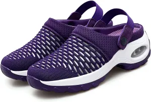 Air Cushion Orthopedic Slip on Shoes - 2023 New Air Cushion Slip-on Walking Shoes Orthopedic Diabetic Walking Shoes for Women Wide Width, Orthopedic Stretch Sandals Slippers for Women Arch Support