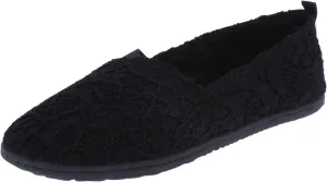Airwalk Women's Black Crochet Women's Dream Slip-On 6 Regular