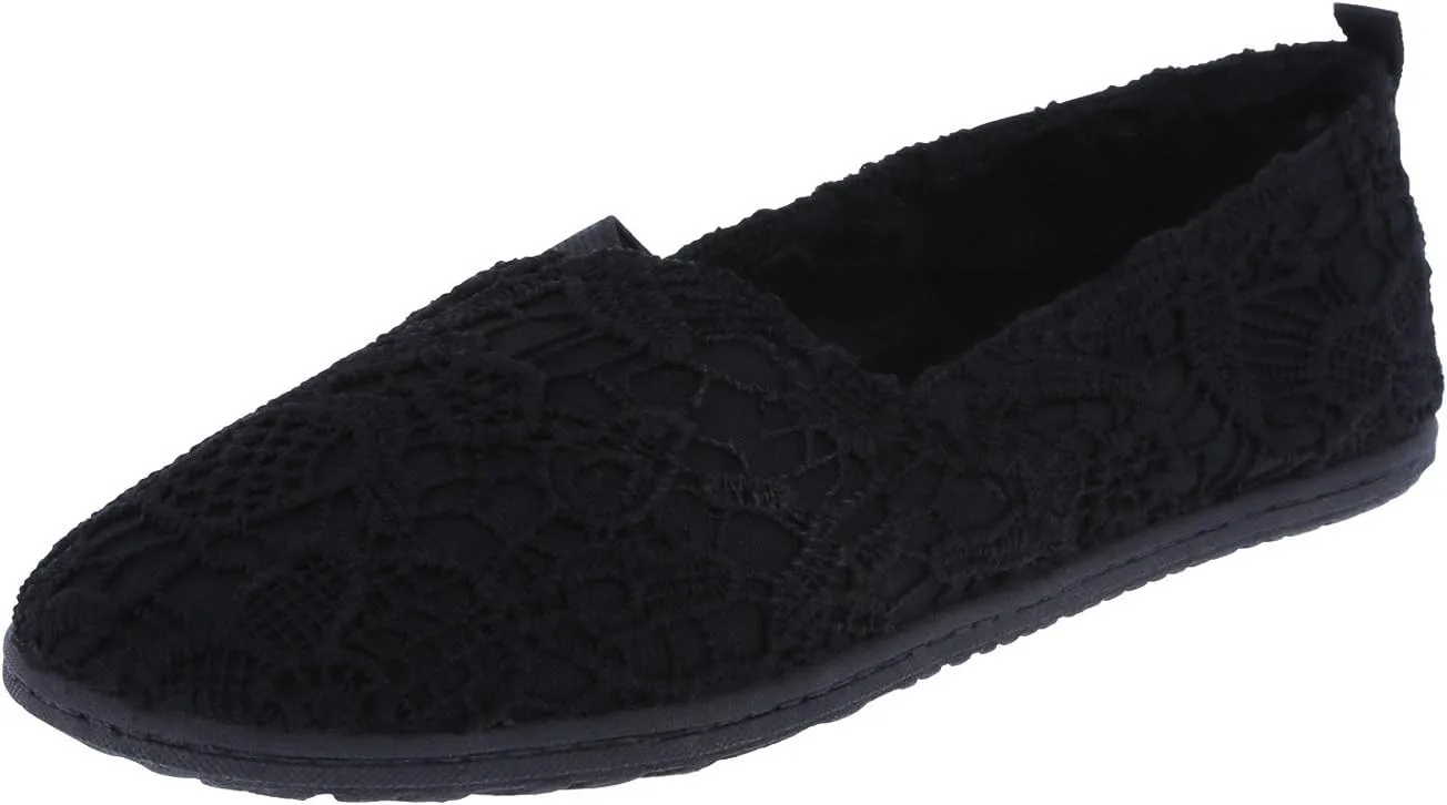 Airwalk Women's Black Crochet Women's Dream Slip-On 6 Regular