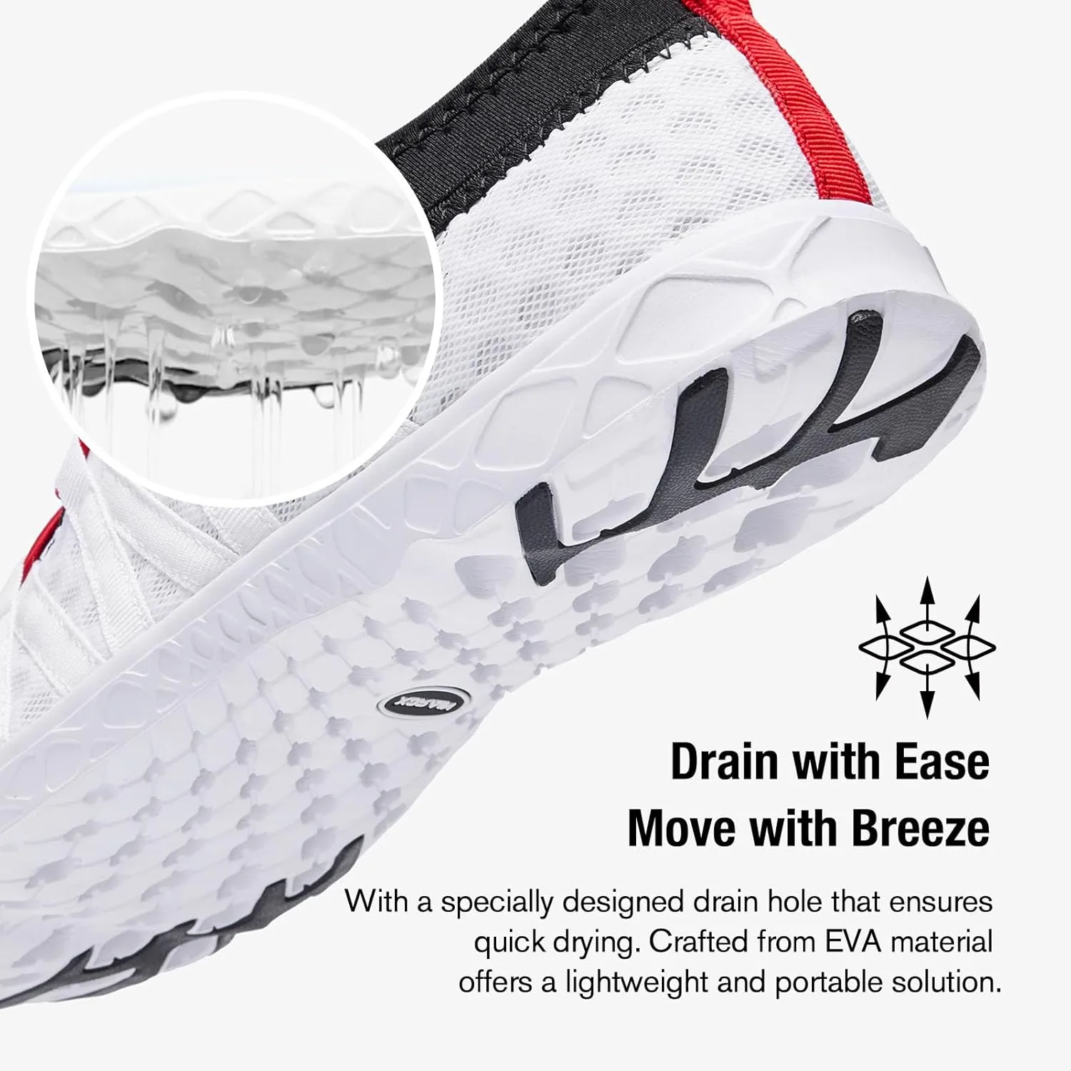 ALEADER Men's Quick Drying Aqua Water Shoes