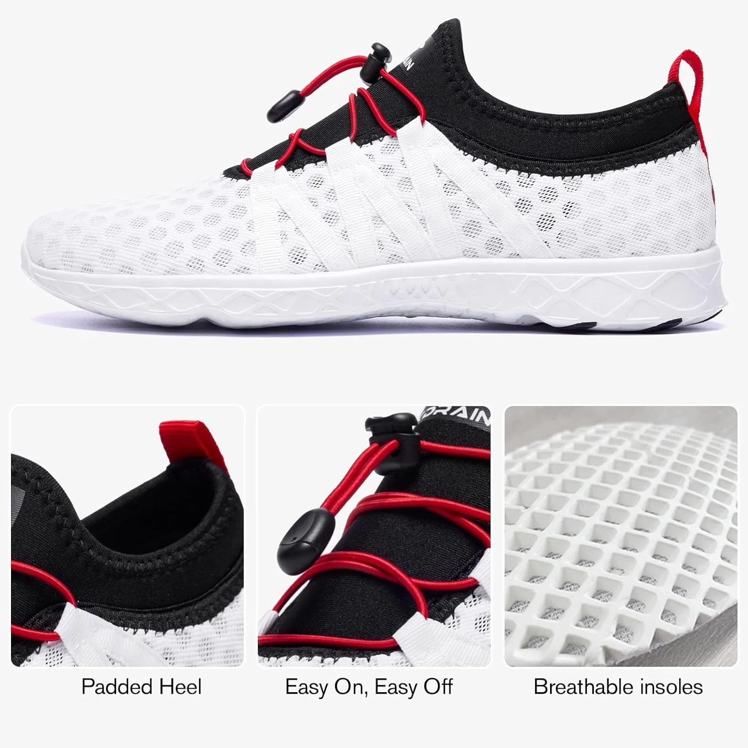 ALEADER Men's Quick Drying Aqua Water Shoes