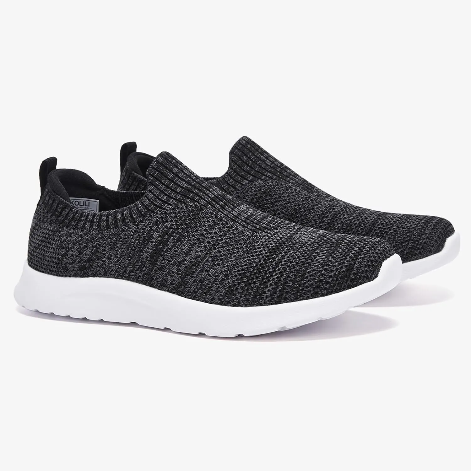 ALEADER Women's Slip On Comfort Walking Shoes, Lightweight Stretch Knit Sneakers Breathable Athletic Tennis