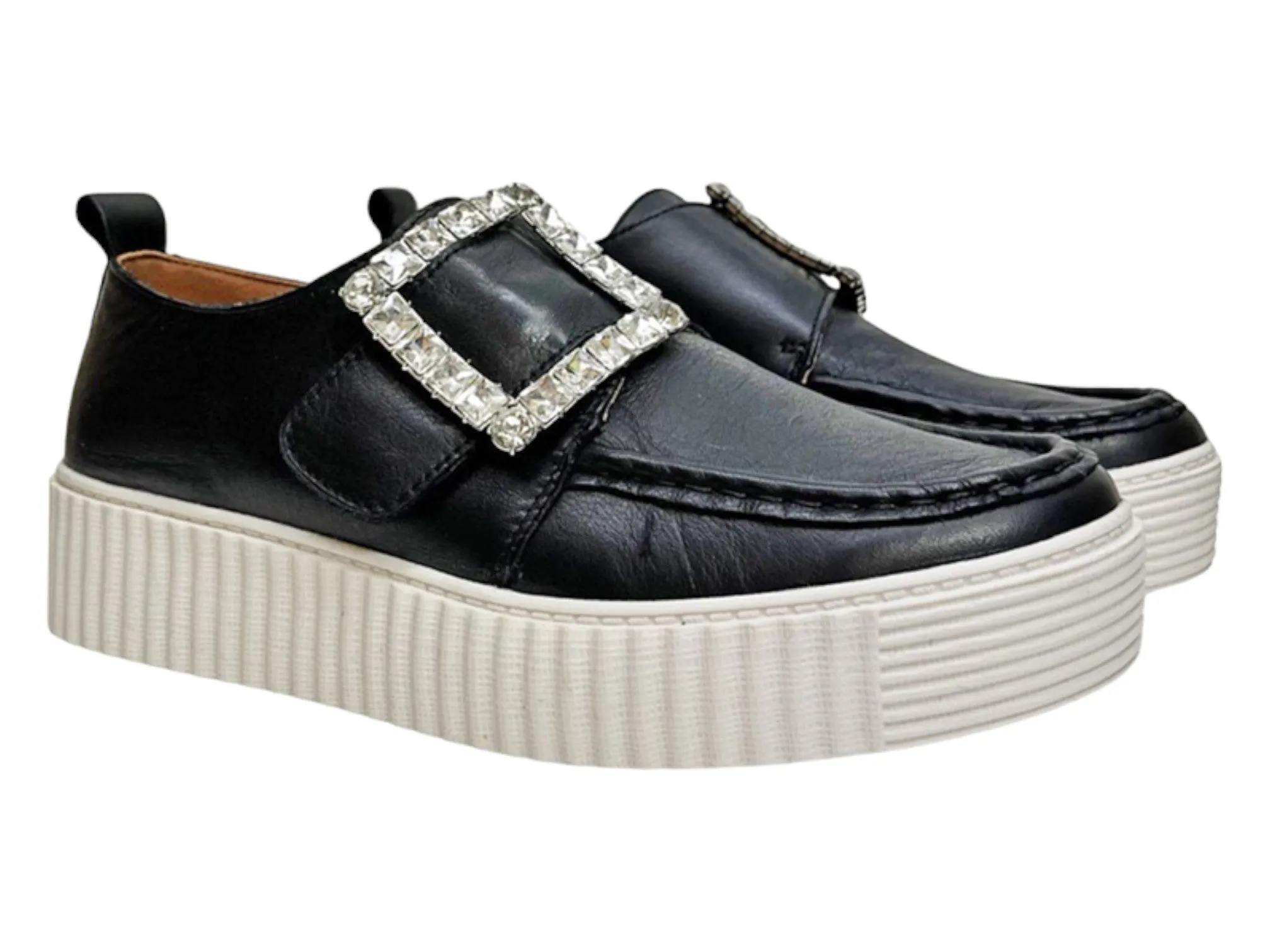 Alfie & Evie Disguise Platform Velcro Loafer - Women's