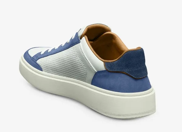 Allen Edmonds Blue Denim Mix Oliver Slip-on Stretch-lace Sneaker