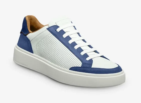 Allen Edmonds Blue Denim Mix Oliver Slip-on Stretch-lace Sneaker