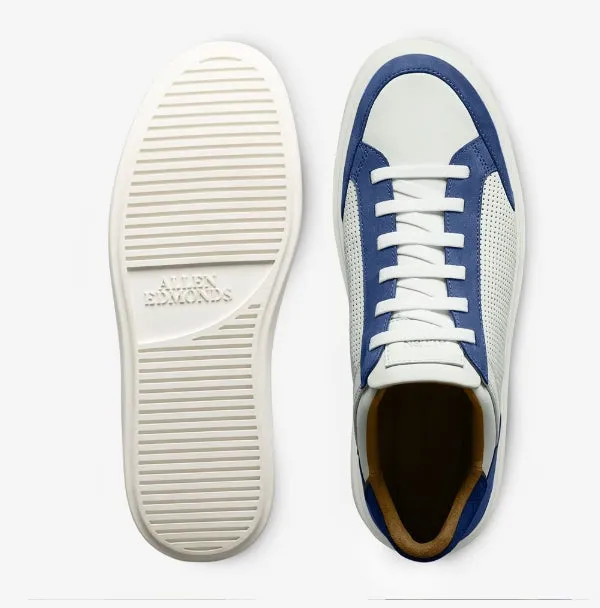 Allen Edmonds Blue Denim Mix Oliver Slip-on Stretch-lace Sneaker