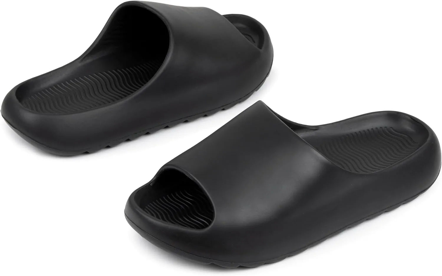 Alpine Swiss Edgar Mens Slides Sport Recovery Waterproof Lightweight Sandals for Men Comfortable Arch Support Pillow Cloud Slippers