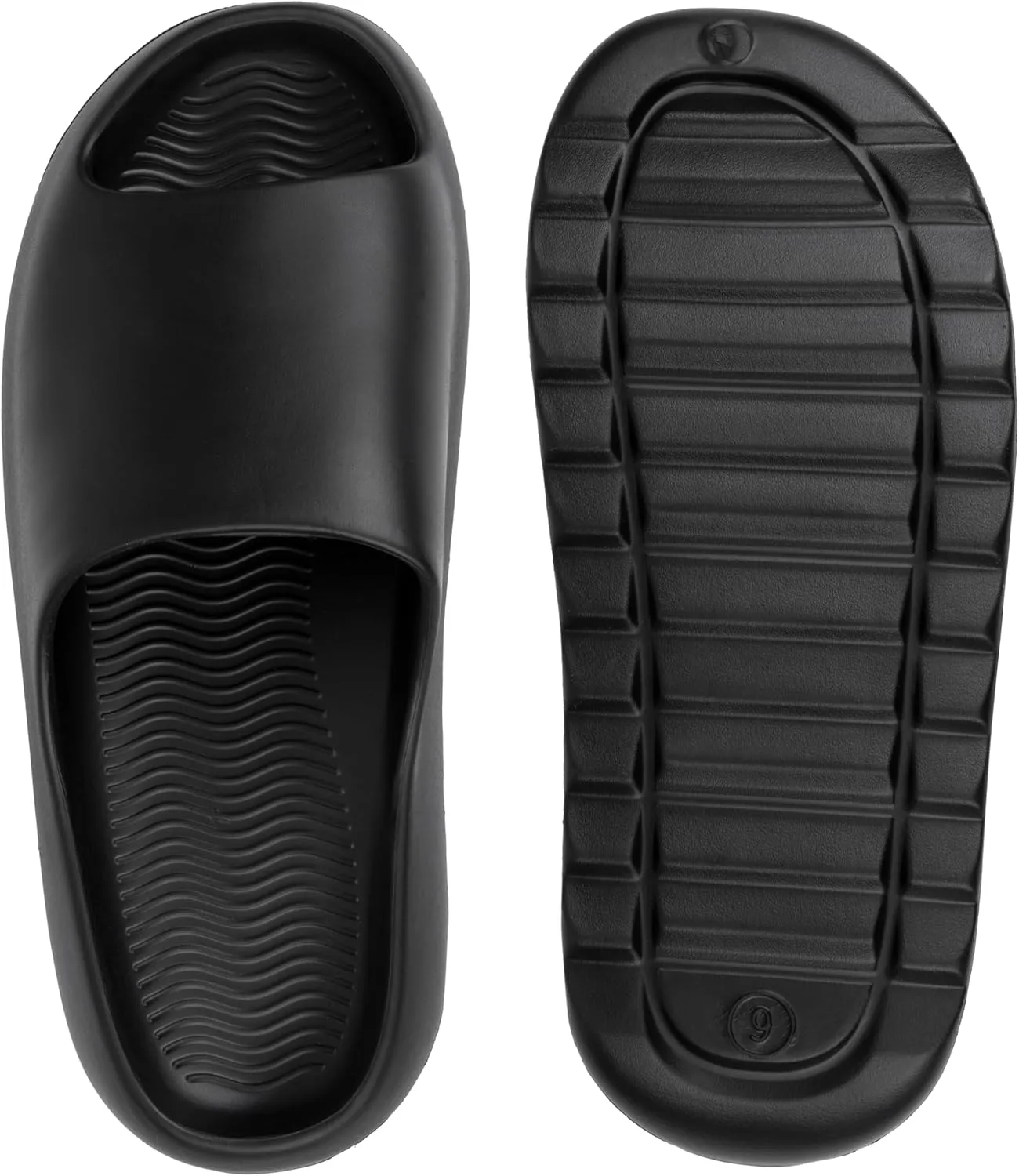 Alpine Swiss Edgar Mens Slides Sport Recovery Waterproof Lightweight Sandals for Men Comfortable Arch Support Pillow Cloud Slippers