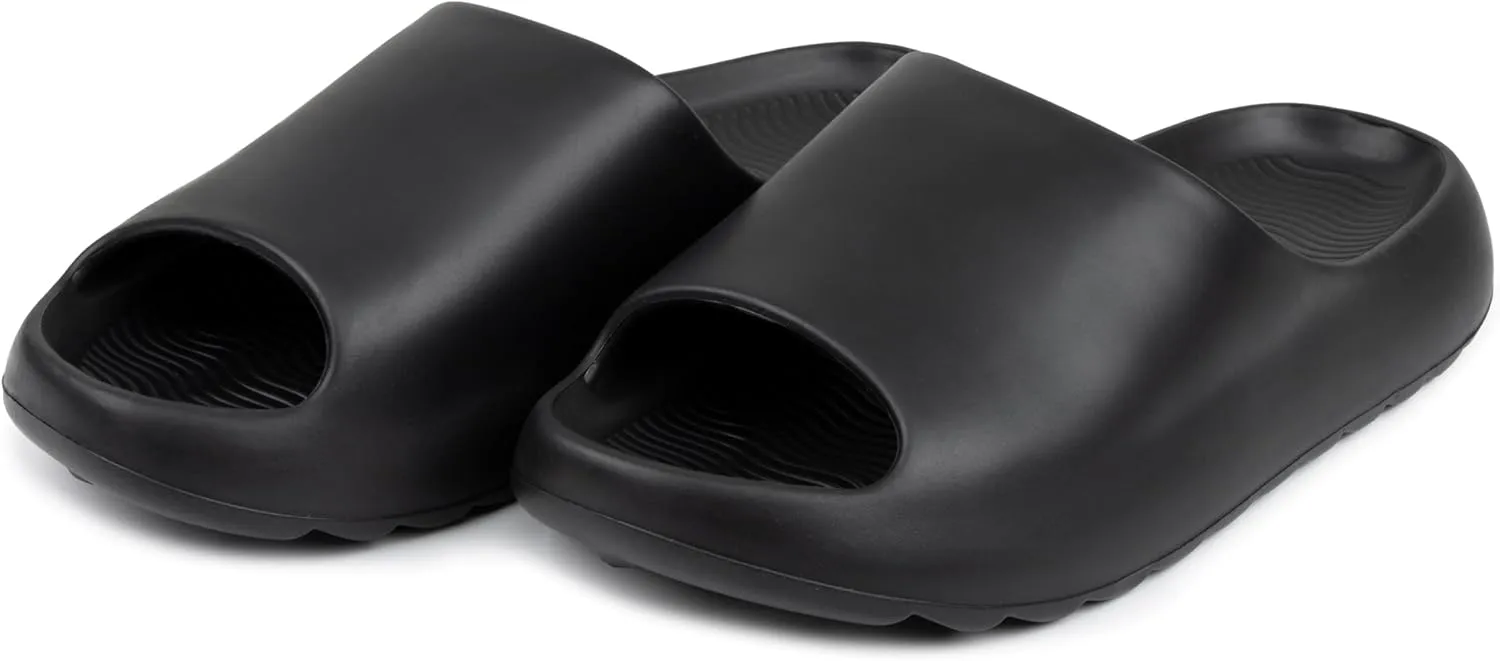 Alpine Swiss Edgar Mens Slides Sport Recovery Waterproof Lightweight Sandals for Men Comfortable Arch Support Pillow Cloud Slippers