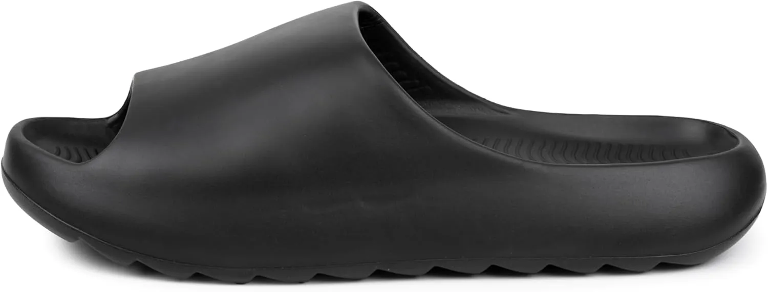 Alpine Swiss Edgar Mens Slides Sport Recovery Waterproof Lightweight Sandals for Men Comfortable Arch Support Pillow Cloud Slippers