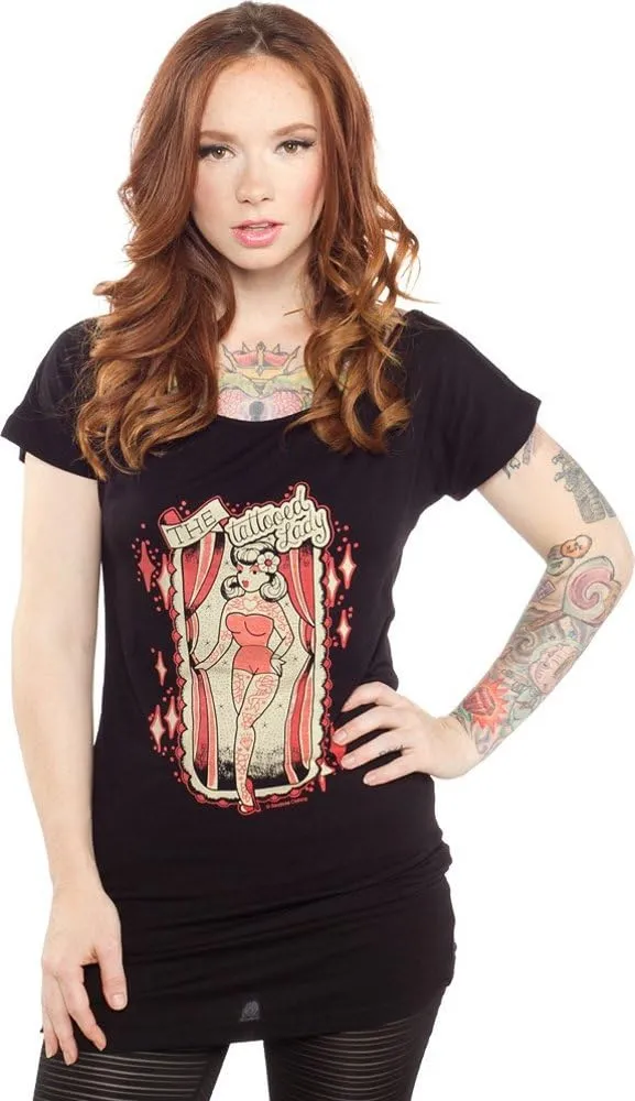 Amazing Tattooed Lady Tunic Top from Sourpuss Clothing