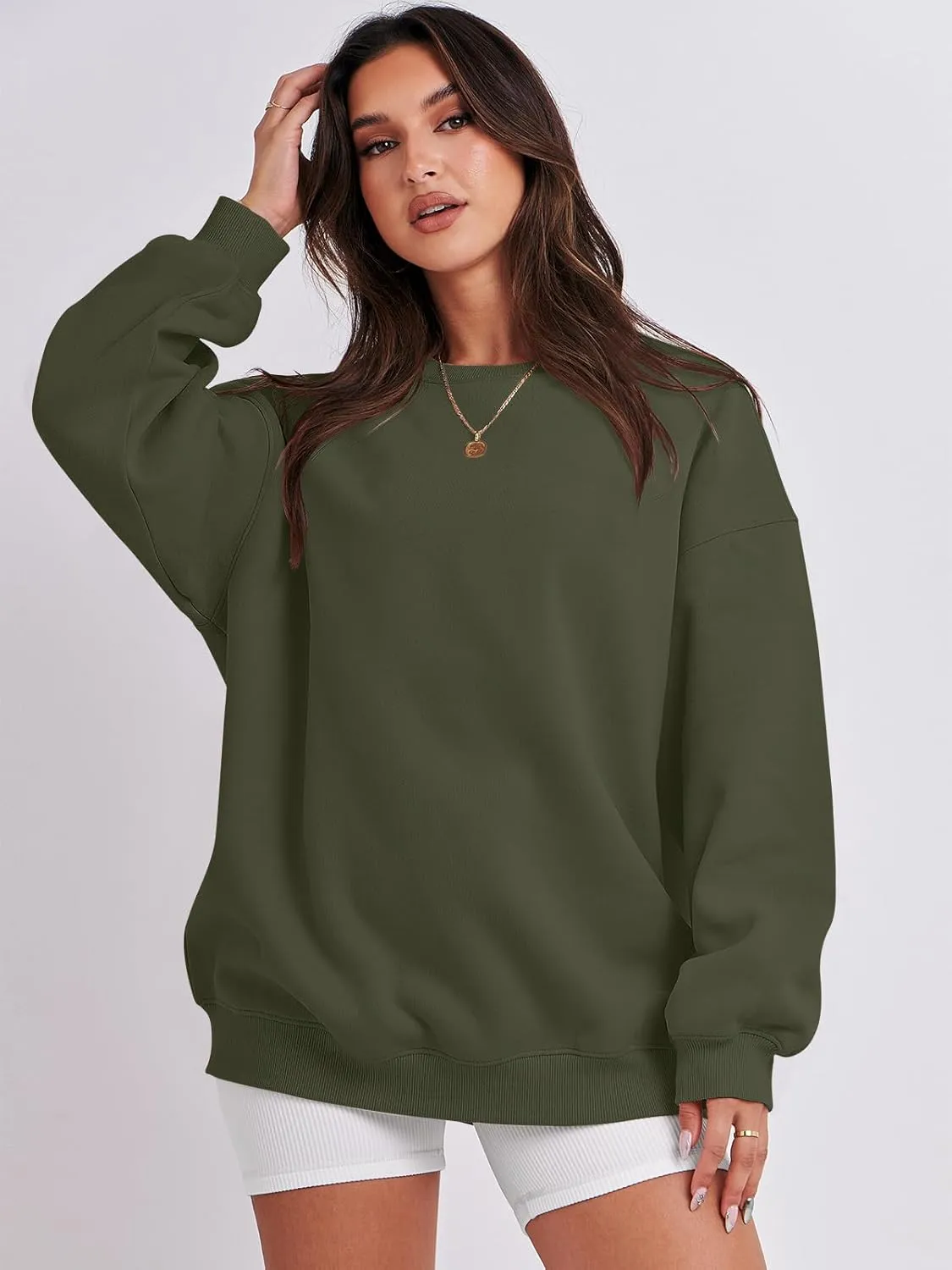 ANRABESS Oversized Sweatshirt for Women Crewneck Y2K Hoodies Fleece Casual Comfy Pullover Top Fall Outfits Clothes 2025