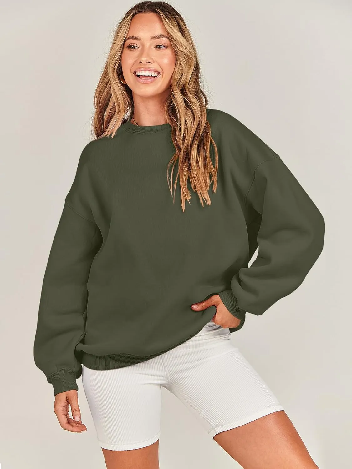 ANRABESS Oversized Sweatshirt for Women Crewneck Y2K Hoodies Fleece Casual Comfy Pullover Top Fall Outfits Clothes 2025
