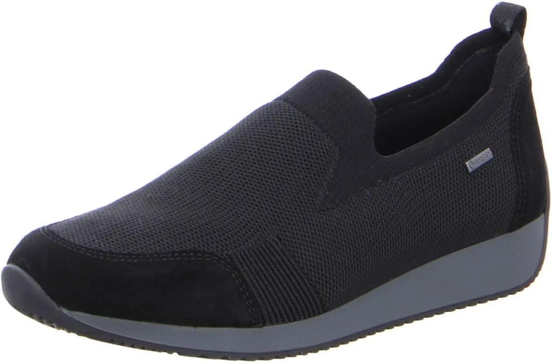 ARA womens Slip-on Sneaker, Black, 7 US