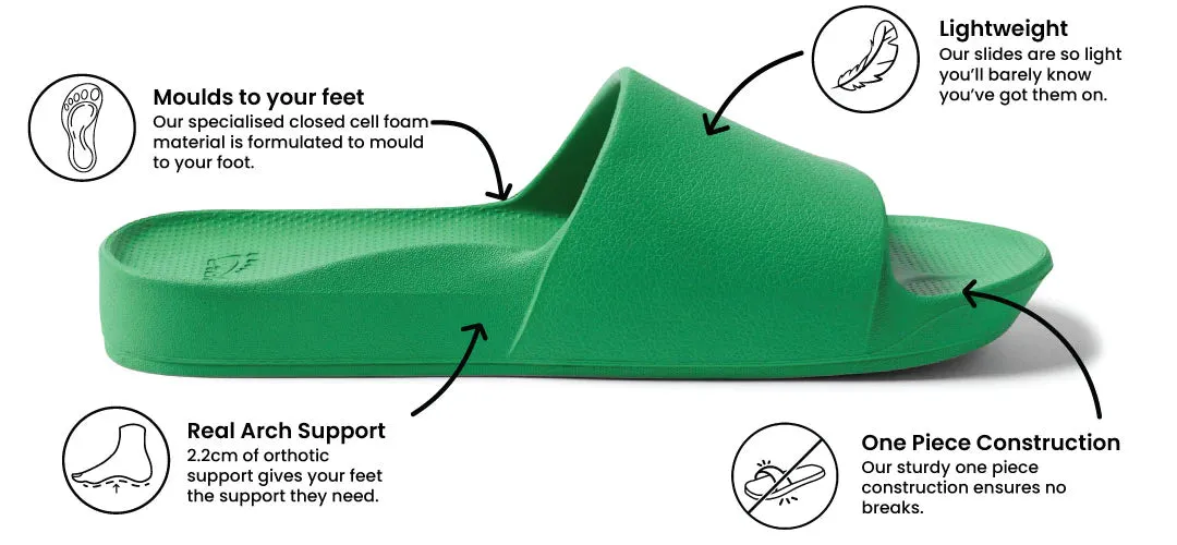 Archies Support Slide Kelly Green