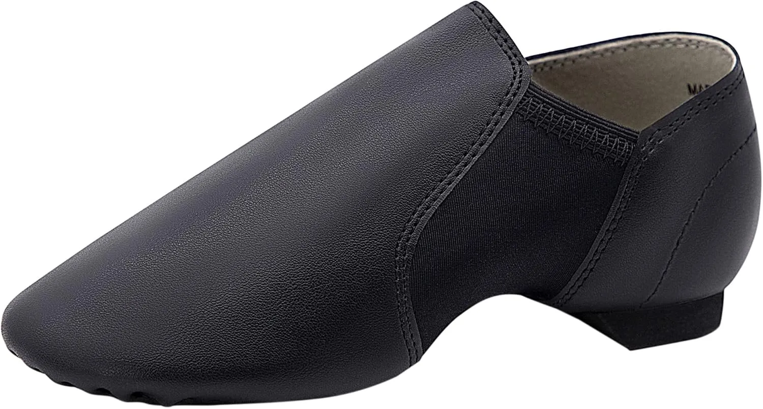 ARCLIBER Jazz Shoes for Women/Big Kid Slip-on Leather Dance Shoes