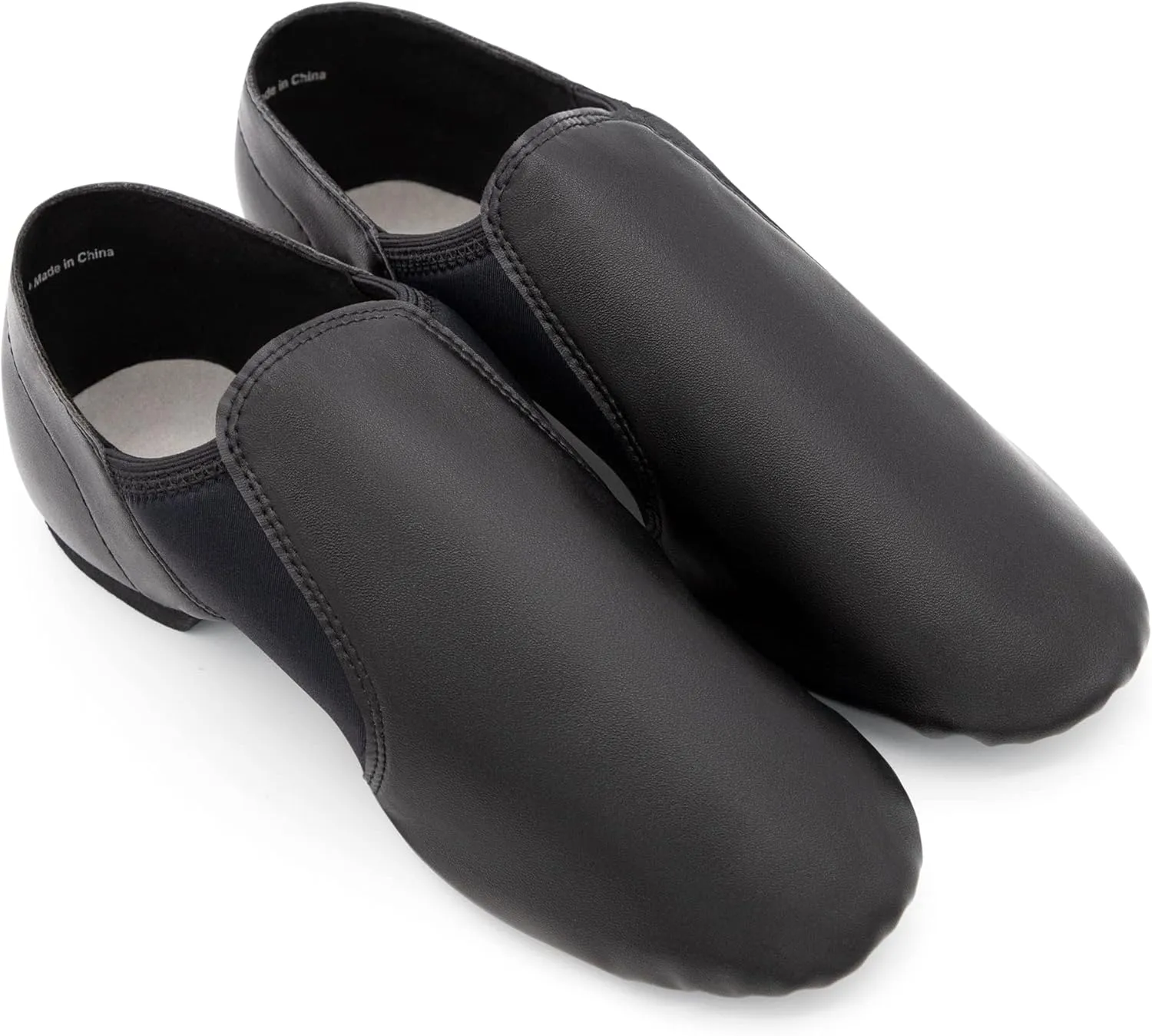 ARCLIBER Jazz Shoes for Women/Big Kid Slip-on Leather Dance Shoes
