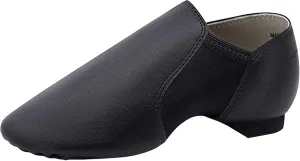 ARCLIBER Jazz Shoes for Women/Big Kid Slip-on Leather Dance Shoes