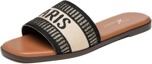Athlefit Women's Flat Sandals Comfortable Slide Sandals Dressy Summer 2025