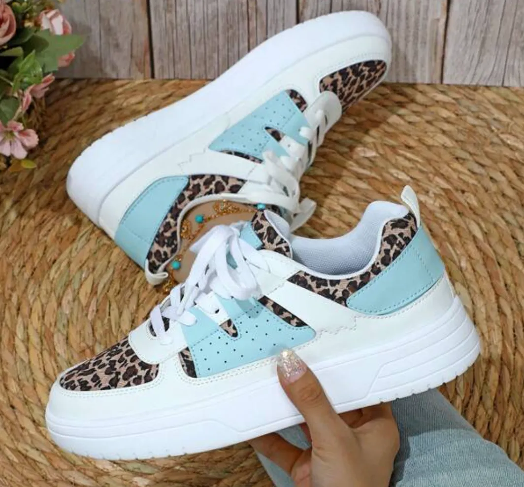 aufregenden Soft Damen Modische On-time delivery Prints Sophie Limited supply Leopardenmuster und – Sneaker mit Sneaks für
