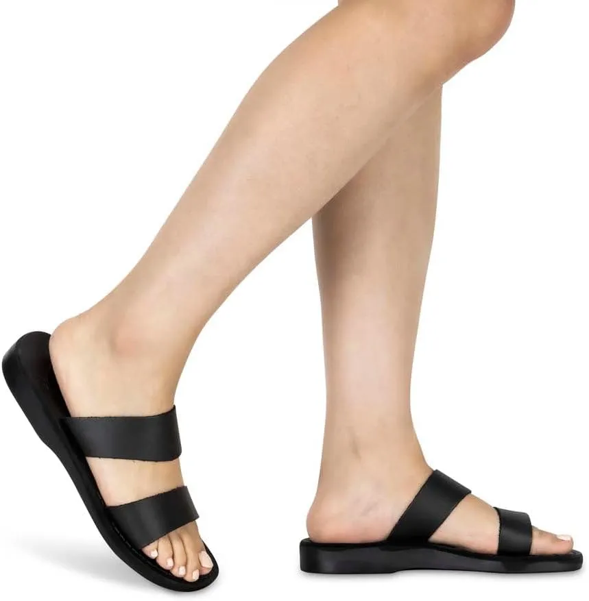 Aviv - Leather Wide Strap Sandal - Womens Sandals