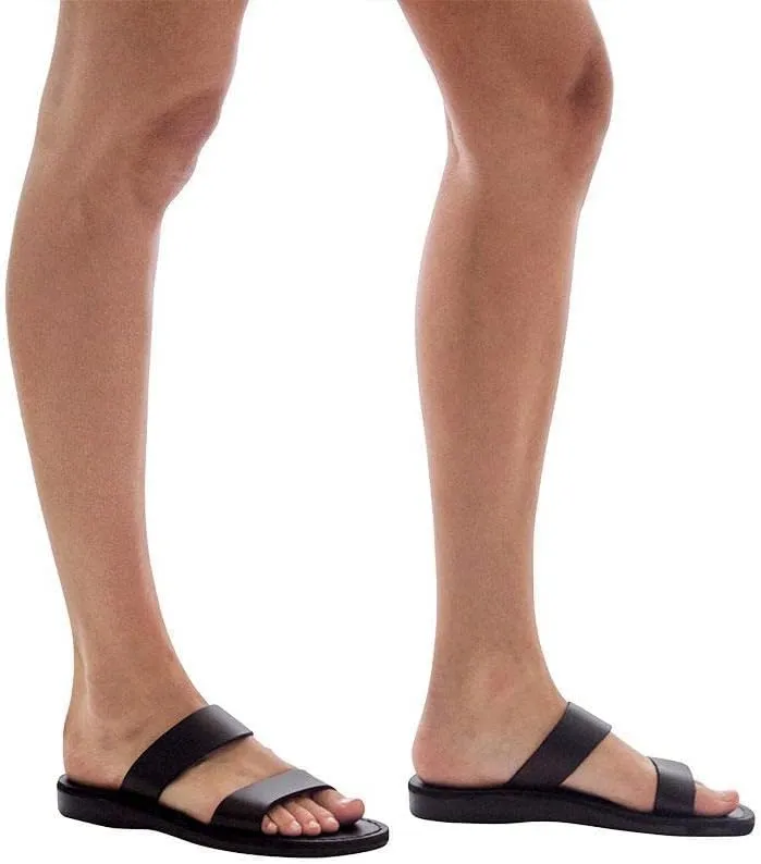 Aviv - Leather Wide Strap Sandal - Womens Sandals