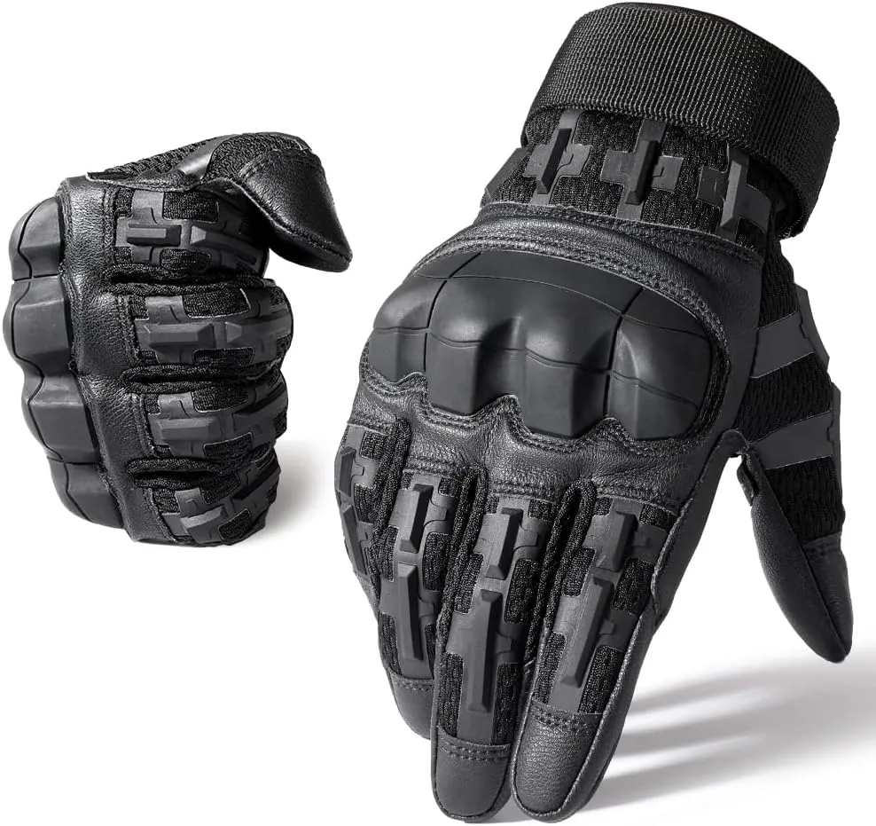 AXBXCX Motorcycle Tactical Gloves for Men - Protection, Flexible, Durable, Touchscreen Capable & Perfect for Outdoor Activities!