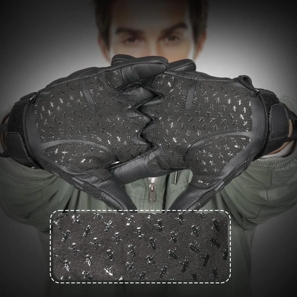 AXBXCX Motorcycle Tactical Gloves for Men - Protection, Flexible, Durable, Touchscreen Capable & Perfect for Outdoor Activities!