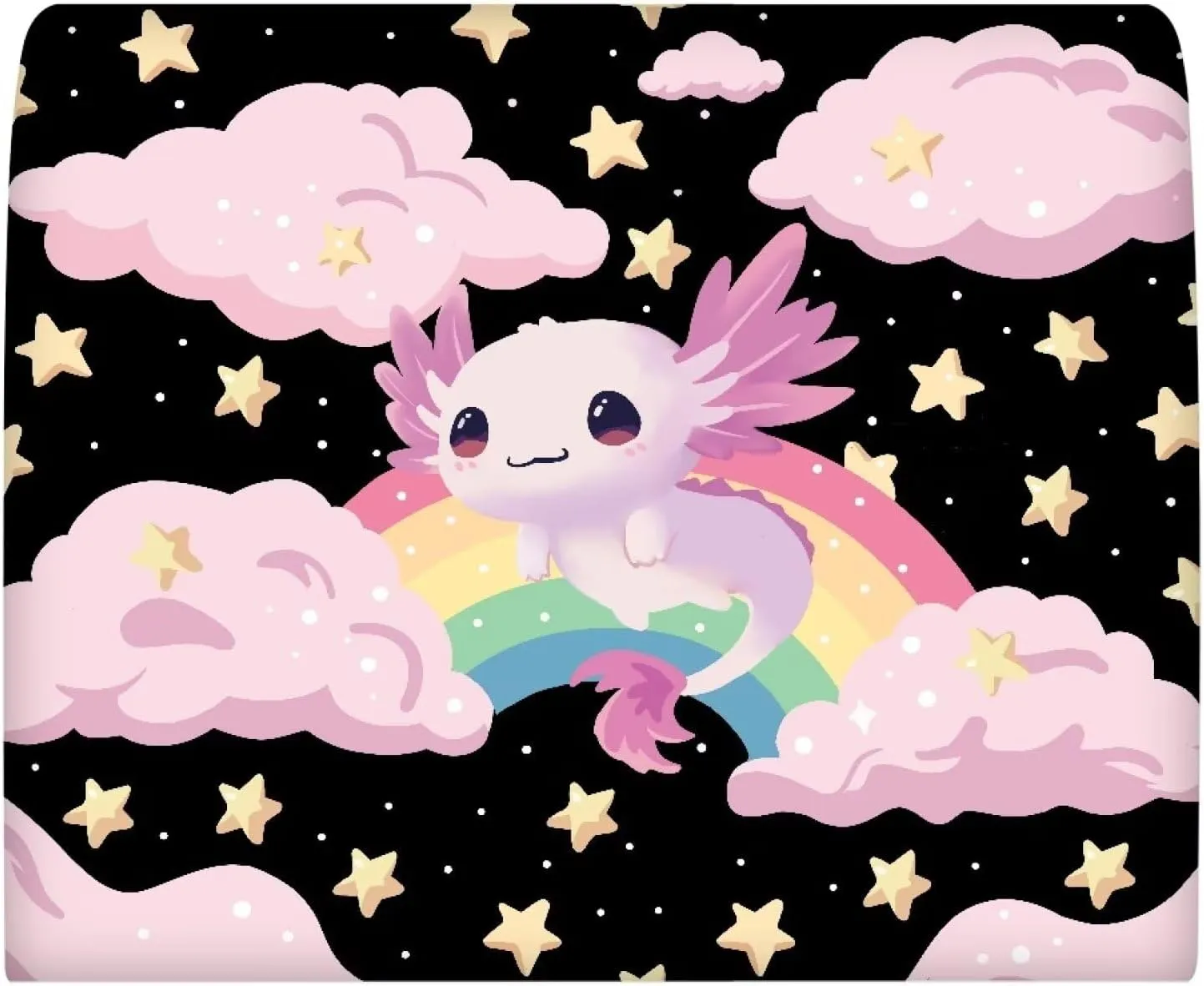 Axolotl Twin Headboard Cover Slip Stretch Bed Headboard Cover for Kids Headboard Slip Cover Twin Size Rainbow Headboard Cover Full Soft Headboard Slipcover for Girls