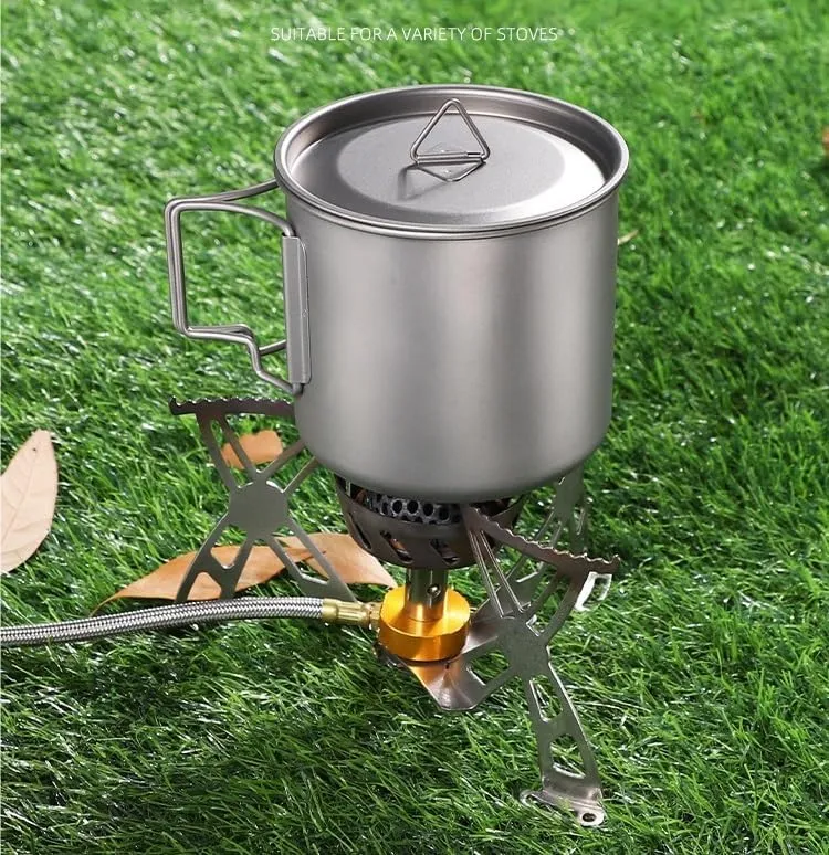 AYULL Pure Titanium Water Cup 500ml, Foldable Coffee Mug With Lid Suitable For Outdoor Camping Or Home Use