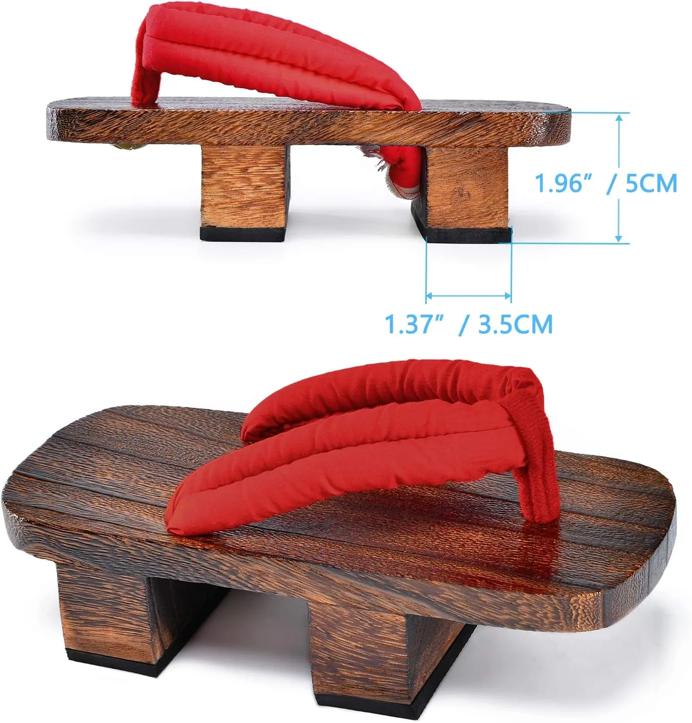 Azumasun Japanese Wooden Clogs with Tabi Socks For Men Women